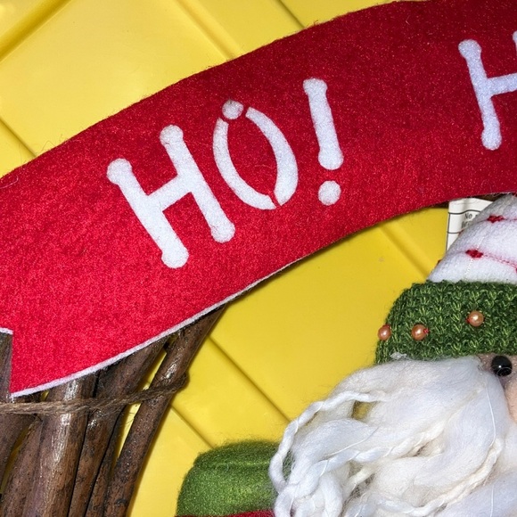 Festive Holiday Wreath with Santa, Snowman, and Reindeer - Picture 11 of 15